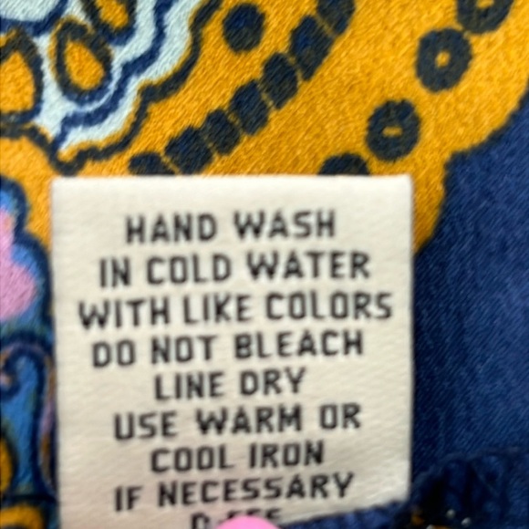 Speed Control Boho Dress Women’s Sz M Navy/Brown/Gold 100% Polyester Like New - Picture 11 of 11